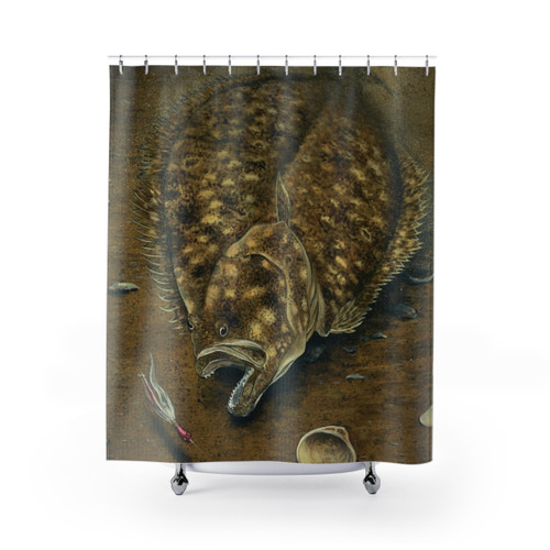 Bucktail Flounder Shower Curtain