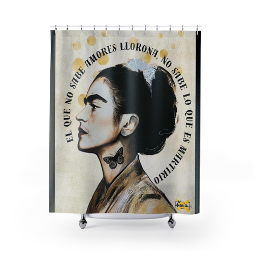 Frida Kahlo Shower Curtain - Iconic Mexican Surrealist Art