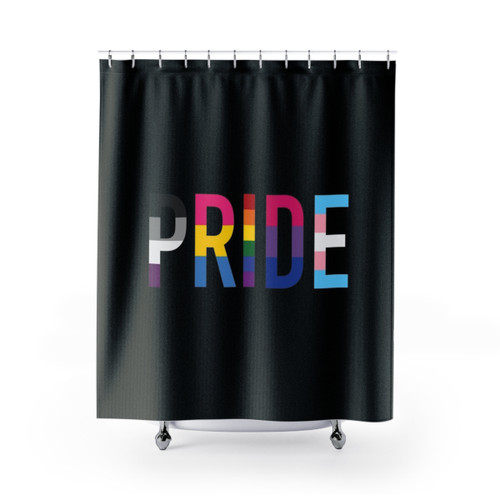 Pride Shower Curtains featuring Various Queer Flags