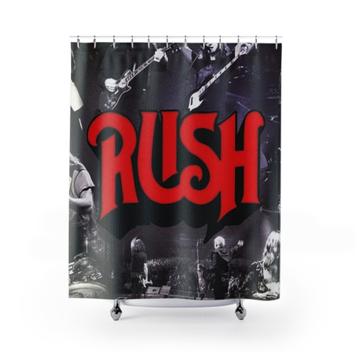 Rush Band Shower Curtains featuring Classic Rock Moments