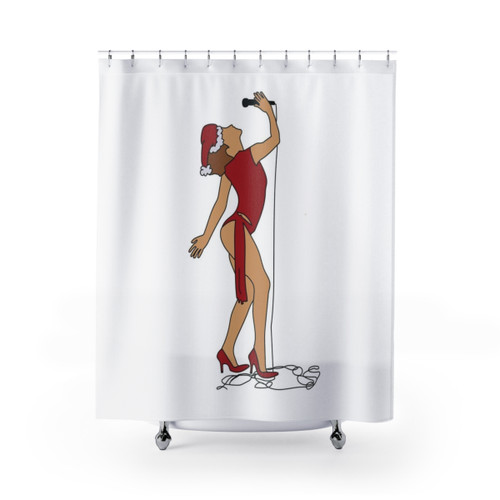 Kylie Minogue Christmas Fever Shower Curtains
