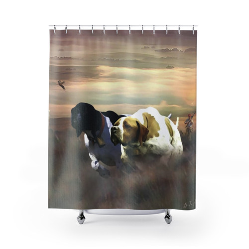 Pointer Hunting Dog Shower Curtain
