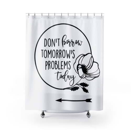 Inspirational Book Quote Shower Curtains