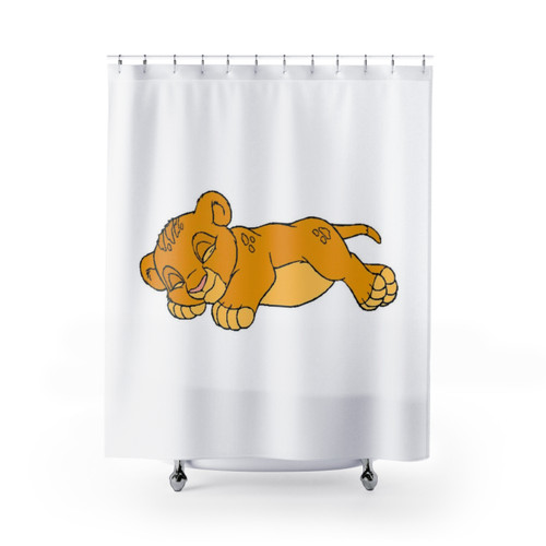 Baby Simba Cartoon Shower Curtains