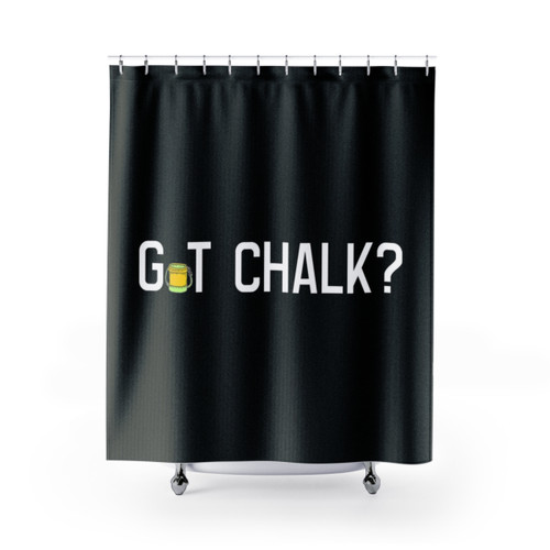 Rock Climbing Chalk Shower Curtains