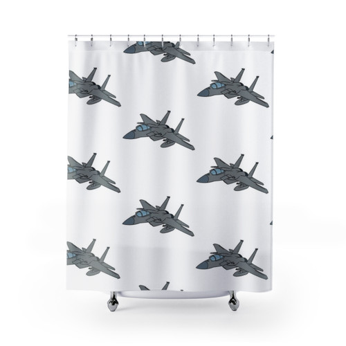 F-15 Eagle Military Aircraft Shower Curtain