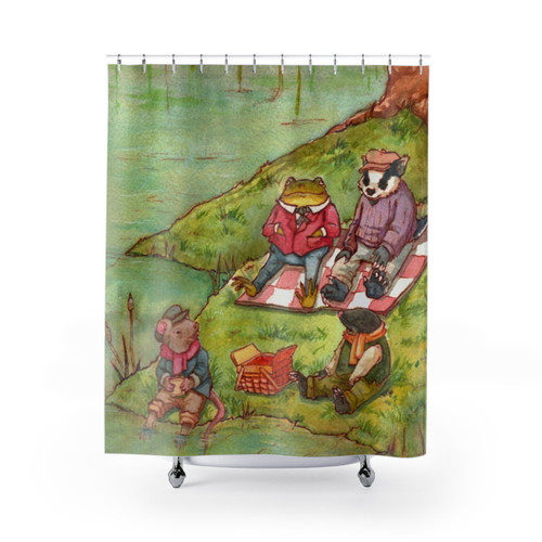 The Wind in the Willows Shower Curtains featuring characters from the classic children's book