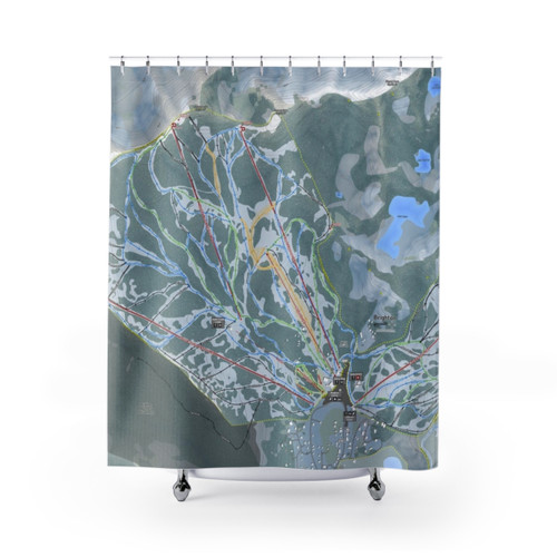 Brighton Resort Trail Map Shower Curtains