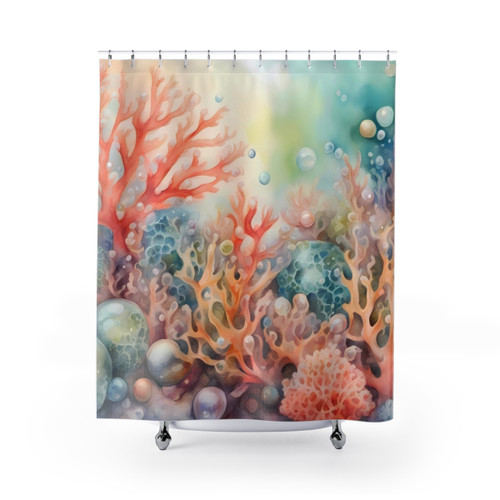 Ambient Coral Reef Shower Curtain