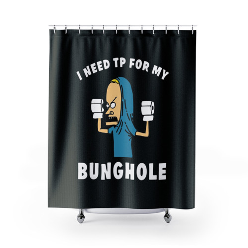 Beavis & Butthead Cornholio Themed Shower Curtains