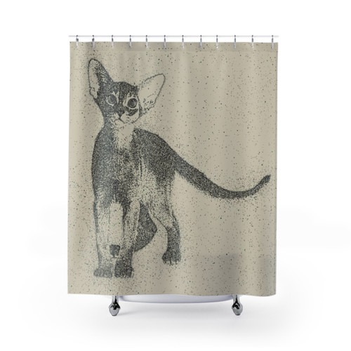 Abyssinian Cat Shower Curtain
