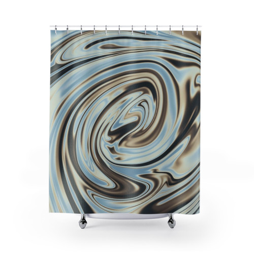 Colorful abstract gradient shower curtains