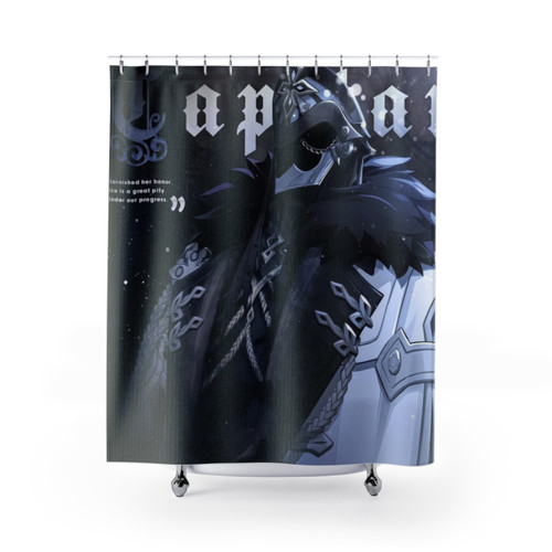 Genshin Impact Capitano Shower Curtain