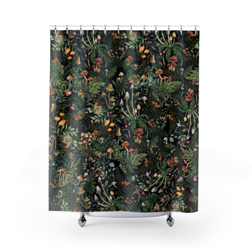 Forest Forager Mushroom Shower Curtains