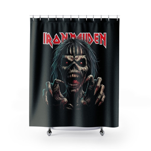 Hungry Zombie Shower Curtains - Iron Maiden Themed