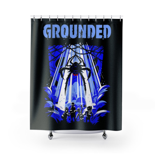 Grounded Video Game Themed Shower Curtain