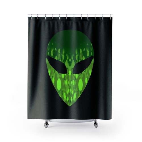 Alien Head Shower Curtains