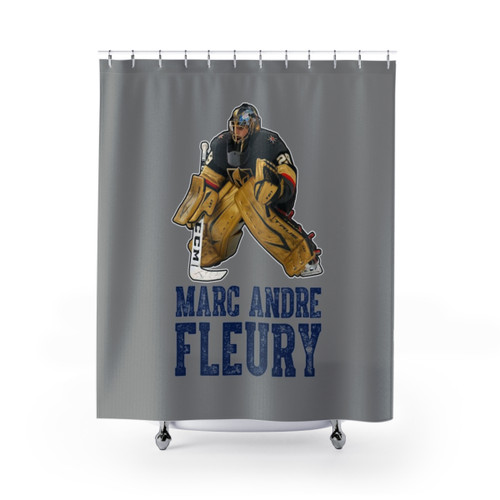 Marc Andre Fleury Hockey Themed Shower Curtain