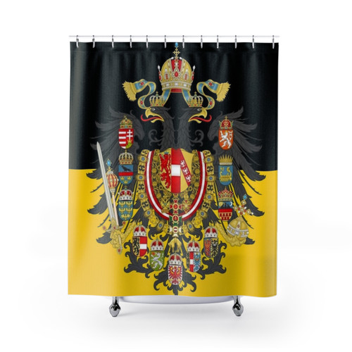 Stylised Austrian Empire Flag Shower Curtain
