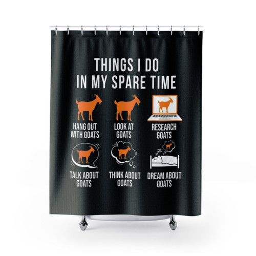 Funny Goat Lovers Shower Curtain