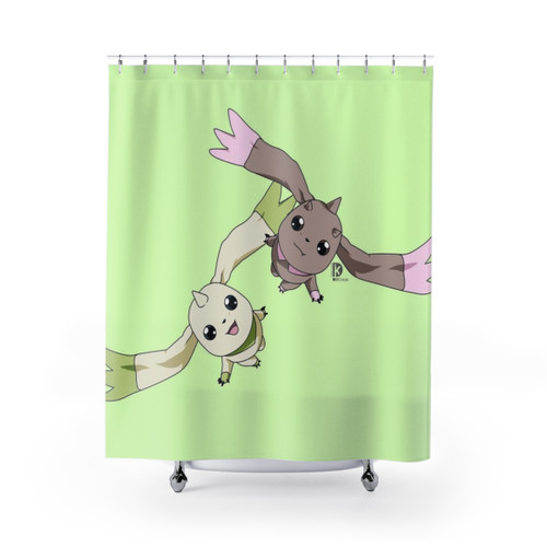 Digimon TerrierMON & LopMON Shower Curtain