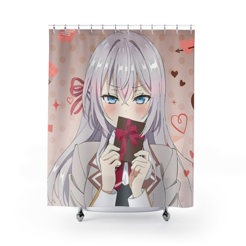 Alya Shower Curtain with Russian Anime Art