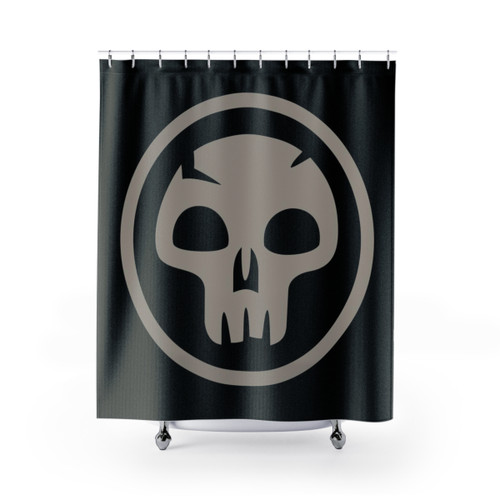 MTG Black Mana Shower Curtains