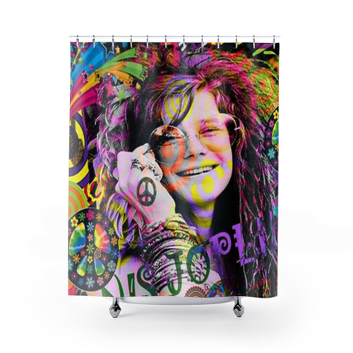 Janis Joplin Shower Curtains - Featuring the Iconic Soul and Blues Singer