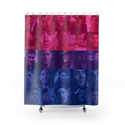 Supernatural Dean Winchester Bisexual Pride Shower Curtain