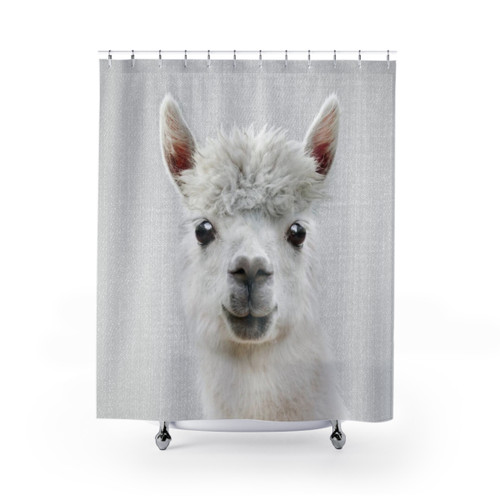 Colorful Llama Shower Curtain