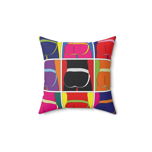 Pop Art Jockstrap Pillow - Colorful and Homoerotic Design