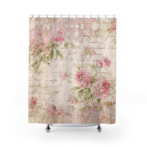Vintage Rose Shower Curtains