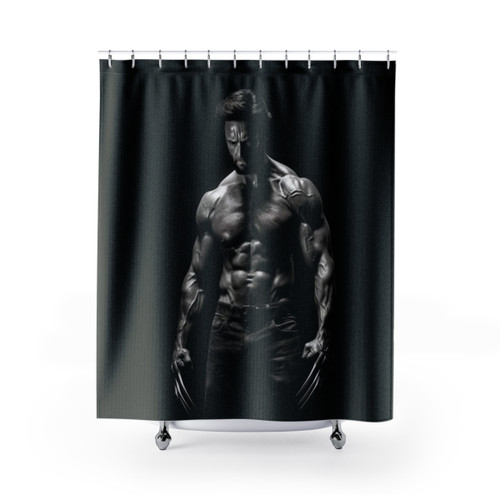 Hugh Jackman Themed Shower Curtain