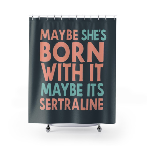 Sertraline Shower Curtains for Mental Health Awareness