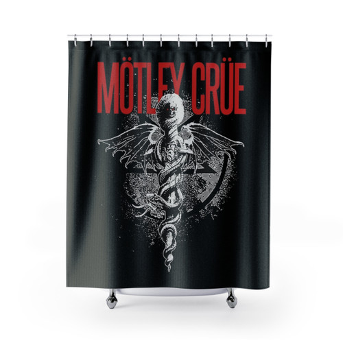 Motley Crue Shower Curtains - Iconic Rock Band Bathroom Decor