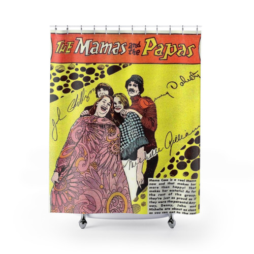 Vintage 60s Mamas and Papas Shower Curtains