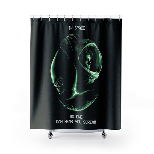 Alien Ripley Sci-Fi Horror Shower Curtain