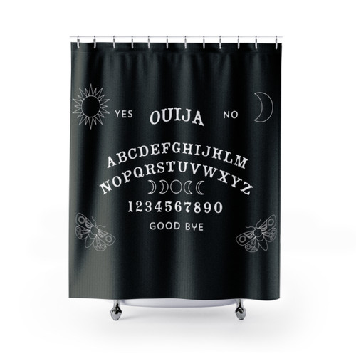 Ouija Board Shower Curtains - Spooky Supernatural Bathroom Decor