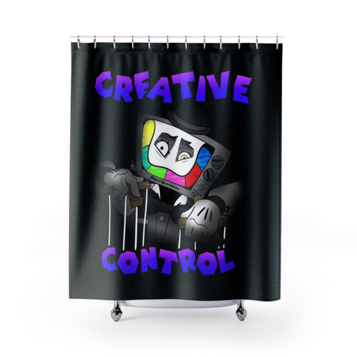 Creative Control (Mr. Puzzles) Transparent Shower Curtains