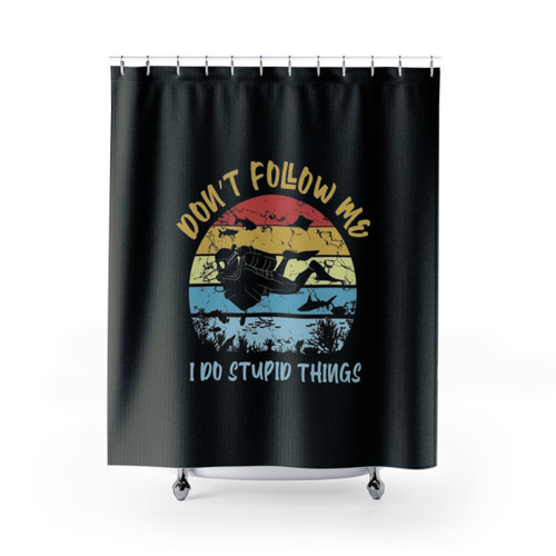 Vintage Scuba Diving Shower Curtains
