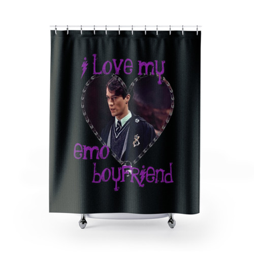 Emo Boyfriend Tom Riddle Themed Shower Curtains