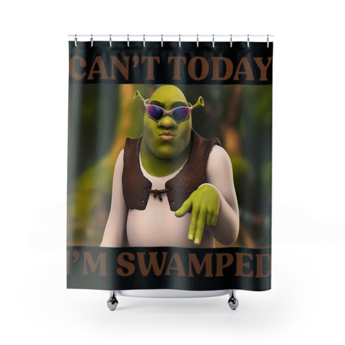 Swamped Themed Shower Curtain