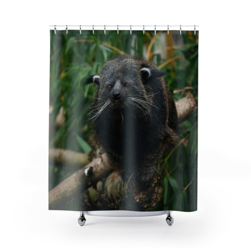 Binturong Shower Curtain - Rare and Unique Exotic Animal Design