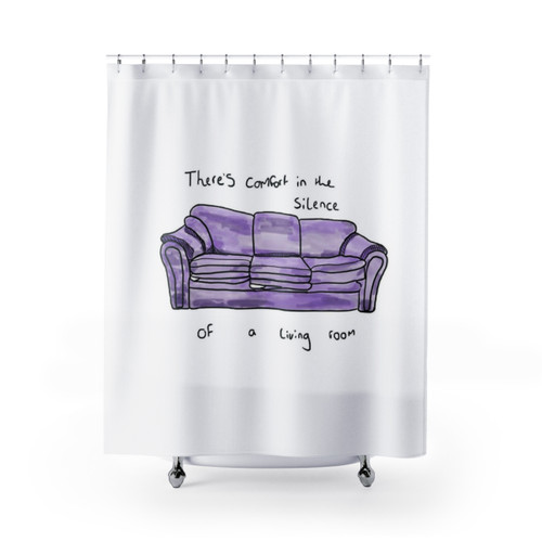 Swimming pool-themed shower curtains for a comfortable bathroom