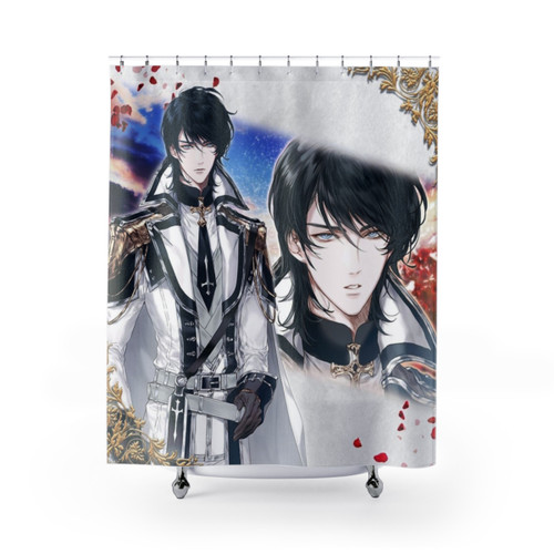 Cyd Shower Curtains with Dark Fantasy Anime Art