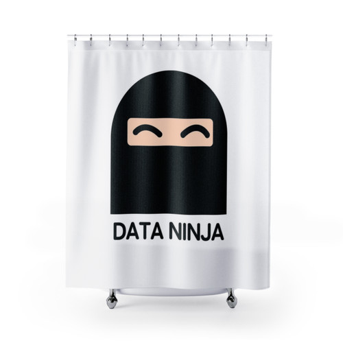 Data Ninja Shower Curtains for Data Professionals