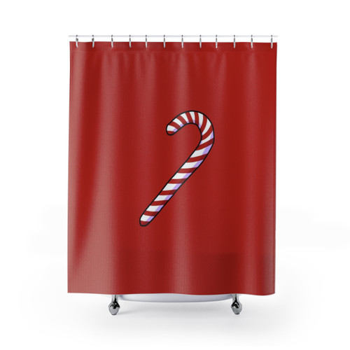 Candycane Christmas Shower Curtains