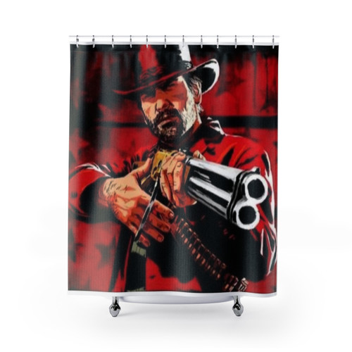 Arthur Morgan Shower Curtain for Red Dead Redemption 2 Fans