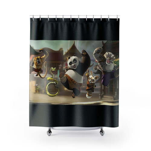 Kung Fu Panda Themed Shower Curtain