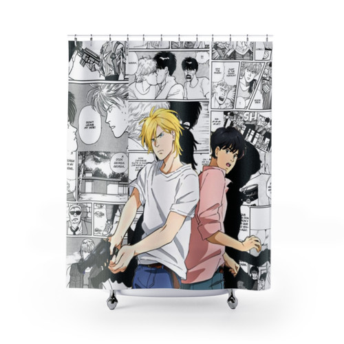 Ash & Eiji Manga Themed Shower Curtains